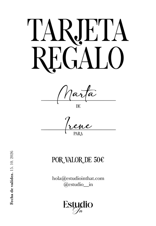 Tarjeta Regalo