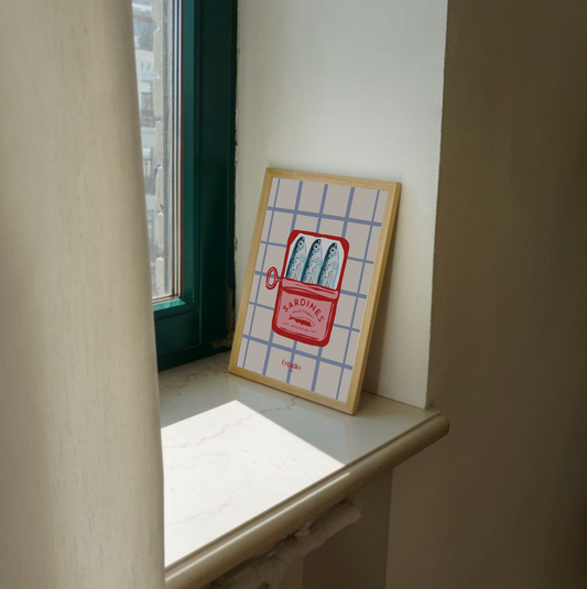 Lámina "A sardiña" Roja