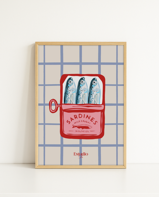 Lámina "A sardiña" Roja